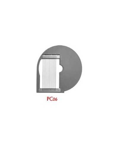 Disco de corte - Espesor mm 6 - Apto para patatas fritas de aproximadamente cm 6 mm (+ DISCO-DF08 disco de corte)