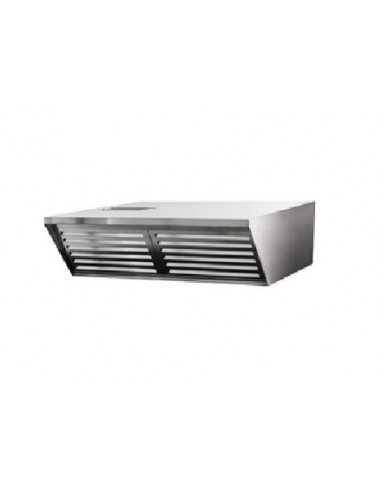 Stainless hood with anti-condensation filter and activated carbon filters - Extraction 370 m³/h