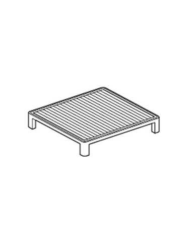 Piastra rigata per griglia in ghisa - Dimensione piastra cm. 35x27 - Peso kg 9
