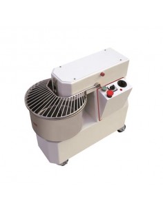 Spiral kneaders - Head and fixed tank - Fixed speed - Paste weight 18 Kg - Monophase - cm 40 x 69 x 63h