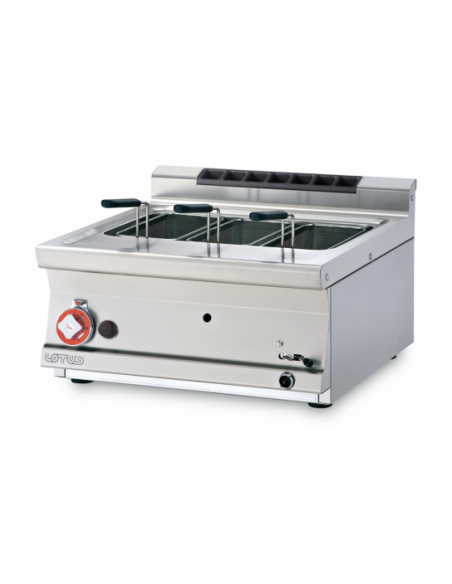 Gas Bain Marie, 19L Pasta Cooker, 13L Fryer, Fry Top, Lava Rock Grill, 4-Burner Range