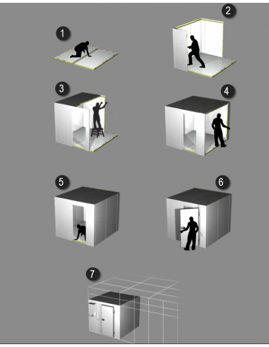 Refrigerant hood - Floor - Width from 114 to...