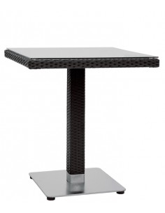 Mesa exterior - Marco de aluminio - Tapa de vidrio...