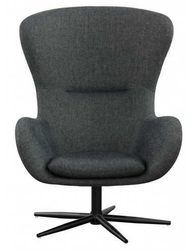 Armchair - Painted metal frame - Fabric cover -...