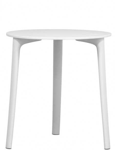 Tavolo per esterno - Struttura e piano in polipropilene - Dimensioni Ø 70 x H74 cm