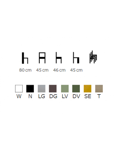 Silla interior - Estructura de polipropileno -...