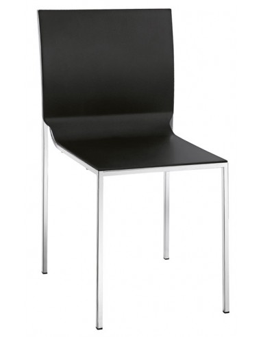 Indoor chair - Chromed metal frame - Polypropylene shell - Dimensions 39 x 42.5 x 82 h