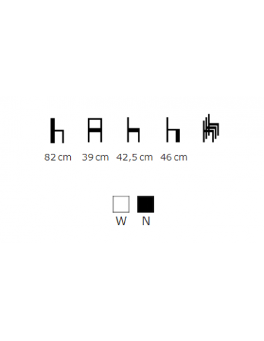 Interior chair - Chrome metal structure -...