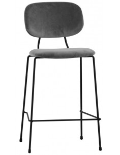 Internal stool - Painted metal structure - Velvet coating...