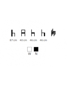 Silla interior - Estructura metálica pintada - Asiento de... 2