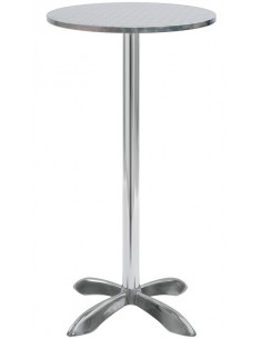 Outdoor table - Aluminum frame - Stainless steel top -...