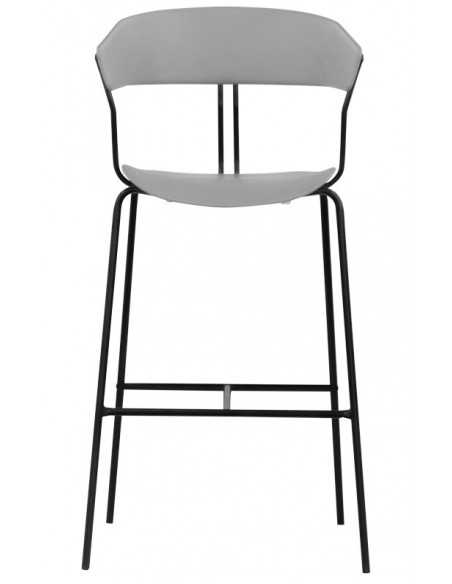 Sgabello - Struttura in metallo verniciato - Seduta e schienale in polipropilene - Dimensioni cm 41 x 43 x 101 h