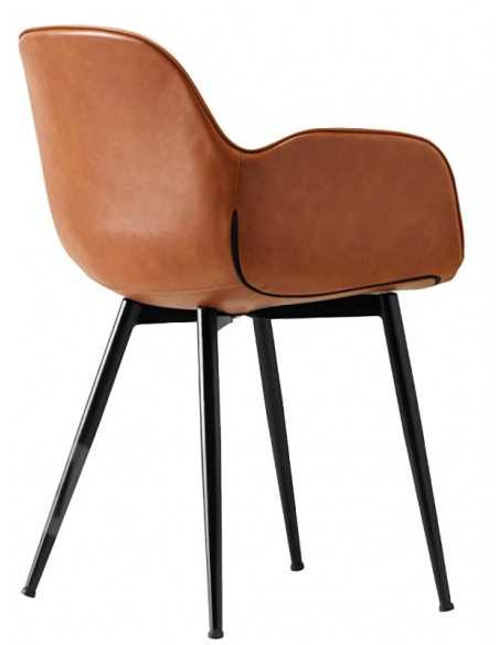 Chair for interior - Painted metal structure - Eco-leather cover - Dimensions cm 52 x 46 x 83h