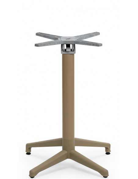 Base for exterior - Polypropylene with glass fiber - Aluminium column - Stackable with adjustable feet - H 73.80 cm