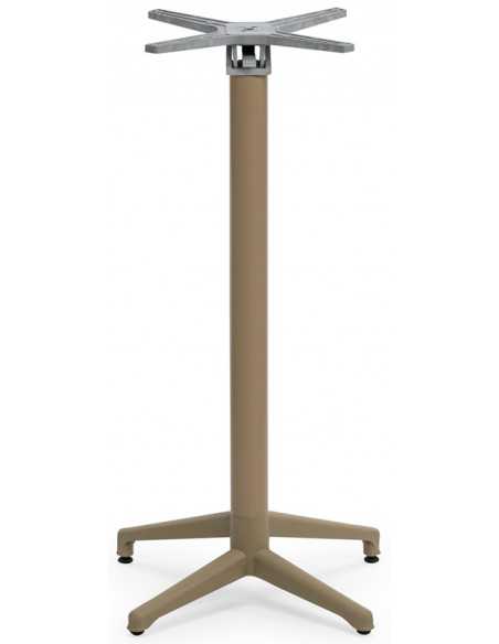Base para exterior - Polipropileno con fibra de vidrio - Columna de aluminio - Apilable con pies ajustables - H 108,70 cm
