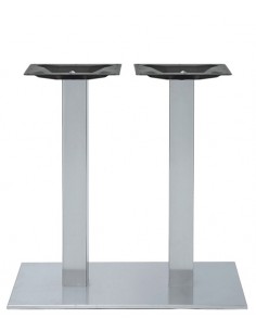 Base - Frame in satin stainless steel - Adjustable feet -...