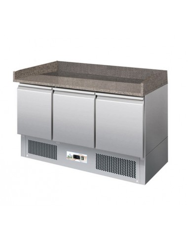 Refrigerated pizza counter - N.3 doors - Static -  cm 140 x 70 x 102 h