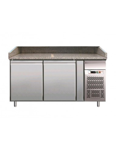Refrigerated pizza counter - Capacity lt 390 -  N.2 doors -  cm 151 x 80 x 100 h