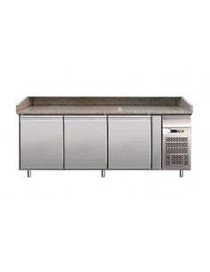 Pizza counter 3 door - cm 202 x 80 x 100 h
