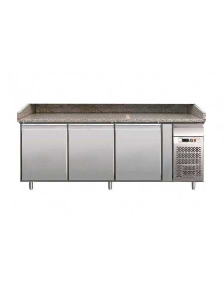 Mostrador para pizza de 3 puertas - cm 202 x 80 x 100 h Mostrador para pizza de 3 puertas - cm 202 x 80 x 100 h