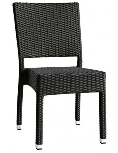 Outdoor chair - Aluminum frame - Polyethylene platinum... 2