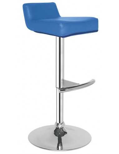 Indoor chair - Chromed metal structure - Eco-leather seat - Dimensions 40 x 38 x 95/73 h cm