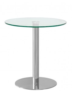 Tavolo per interno - Base in acciaio inox cromato - Piano...