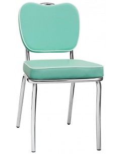 Interior chair - Chrome metal structure - Chair and back...