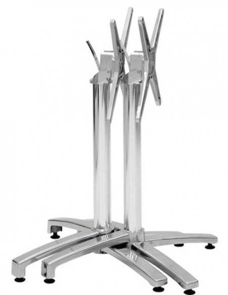 Base per esterno - Alluminio verniciato con accessorio pieghevole e piedini regolabili - Altezza 72 cm