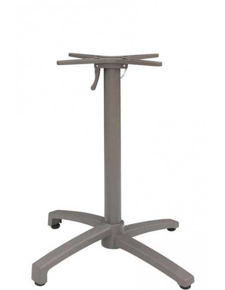 Base para exterior - aluminio pintado con accesorio plegable y pies ajustables - Altura 72 cm