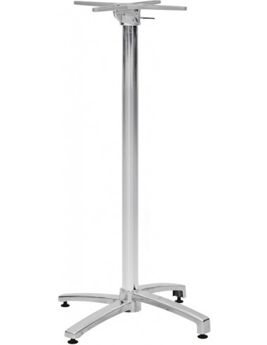 Base for exterior - Stackable aluminum frame with folding accessory and adjustable feet - Height 110 cm
