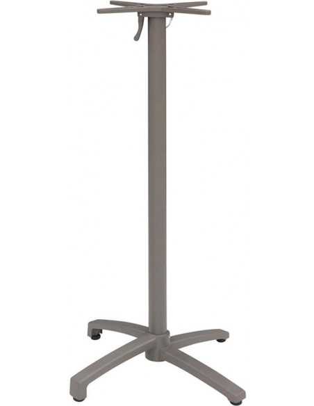 Base para exterior - Marco de aluminio apilable con accesorio plegable y pies ajustables - Altura 110 cm