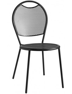 Silla exterior - Marco metálico pintado - Dimensiones cm...