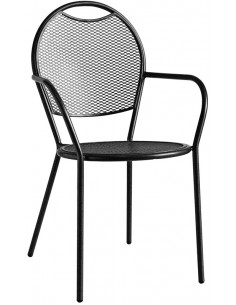 Outdoor chair - Painted metal frame - Dimensions cm 42 x...