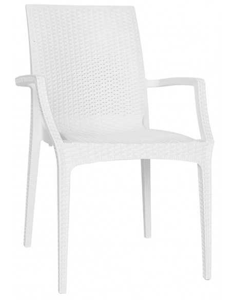 Silla exterior - Estructura de polipropileno - Dimensiones cm 44 x 41.5 x 88 h