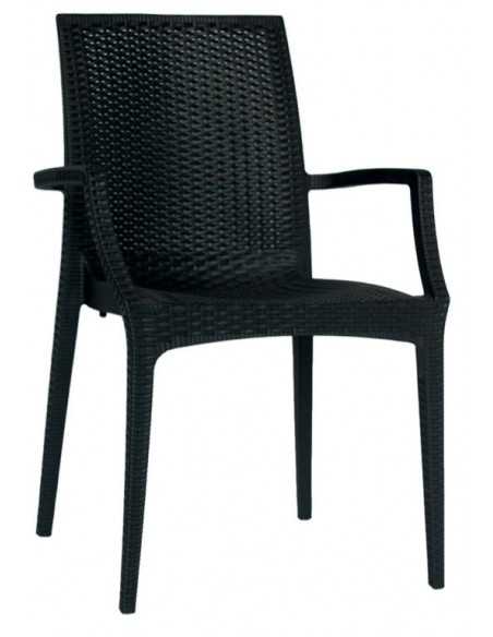 Outdoor chair - Polypropylene structure - Dimensions cm 44 x 41.5 x 88 h