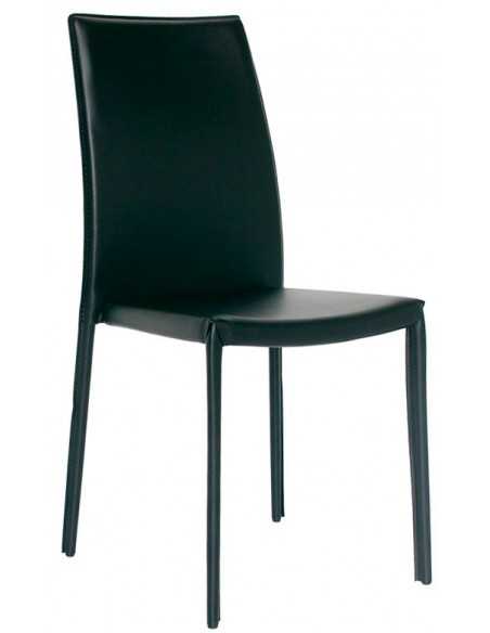 Silla de interior - Marco de metal - Funda de poliéster - Dimensiones cm 45 x 45 x 96h