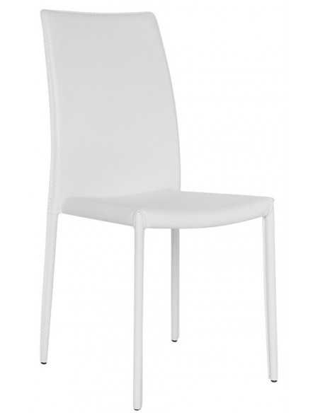 Silla de interior - Marco de metal - Funda de poliéster - Dimensiones cm 45 x 45 x 96h