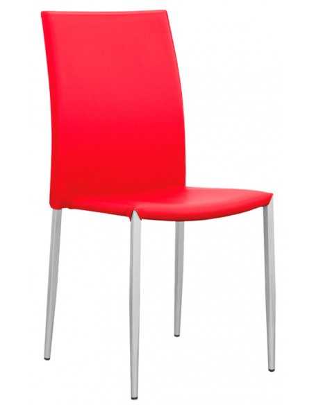Interior chair - Painted metal structure - Eco-leather cover - Dimensions cm 41.5 x 41.5 x 90h