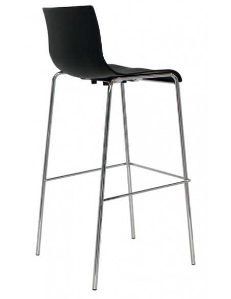 Internal stool - Chrome metal structure - Polypropylene shell - Dimensions cm 39 x 34 x 100 h