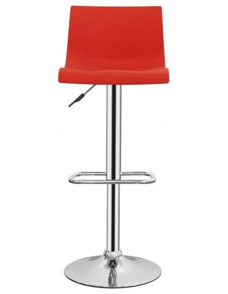 Taburete interno - Estructura de metal Chrome - Concha de polipropileno - Dimensiones cm 39 x 34 x 83/104 h