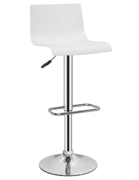 Internal stool - Chrome metal structure - Polypropylene shell - Dimensions cm 39 x 34 x 83/104 h