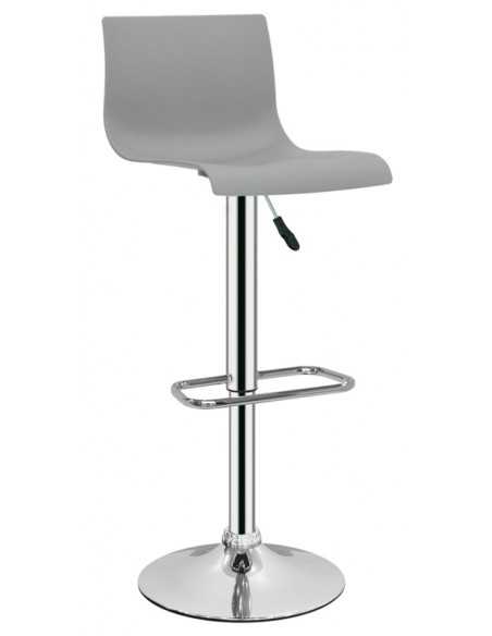 Taburete interno - Estructura de metal Chrome - Concha de polipropileno - Dimensiones cm 39 x 34 x 83/104 h