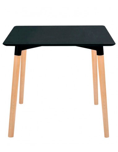 Indoor table - Structure in wood and steel - Lacquered MDF top - Height 74 cm