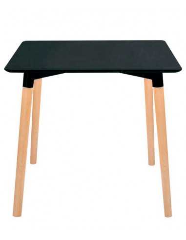 Mesa interior - Estructura de madera y acero - Lacado MDF superior - Altura 74 cm