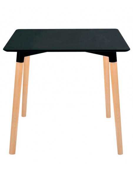 Mesa interior - Estructura de madera y acero - Lacado MDF superior - Altura 74 cm