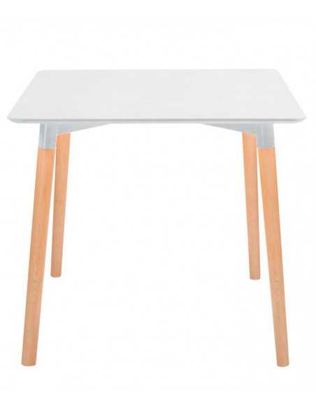 Mesa interior - Estructura de madera y acero - Lacado MDF superior - Altura 74 cm