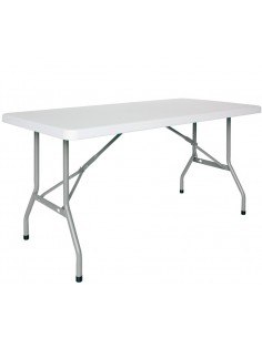 Indoor table - Painted metal frame - Polyethylene top -...