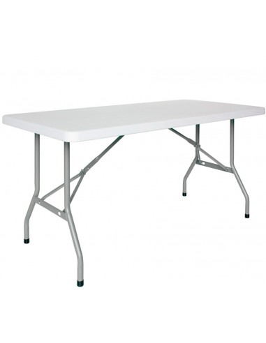 Indoor table - Painted metal frame - Polyethylene top - Height 74 cm
