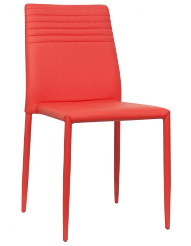 Chair for interior - Metal structure - Eco-leather cover - Dimensions cm 43 x 40 x 87 h